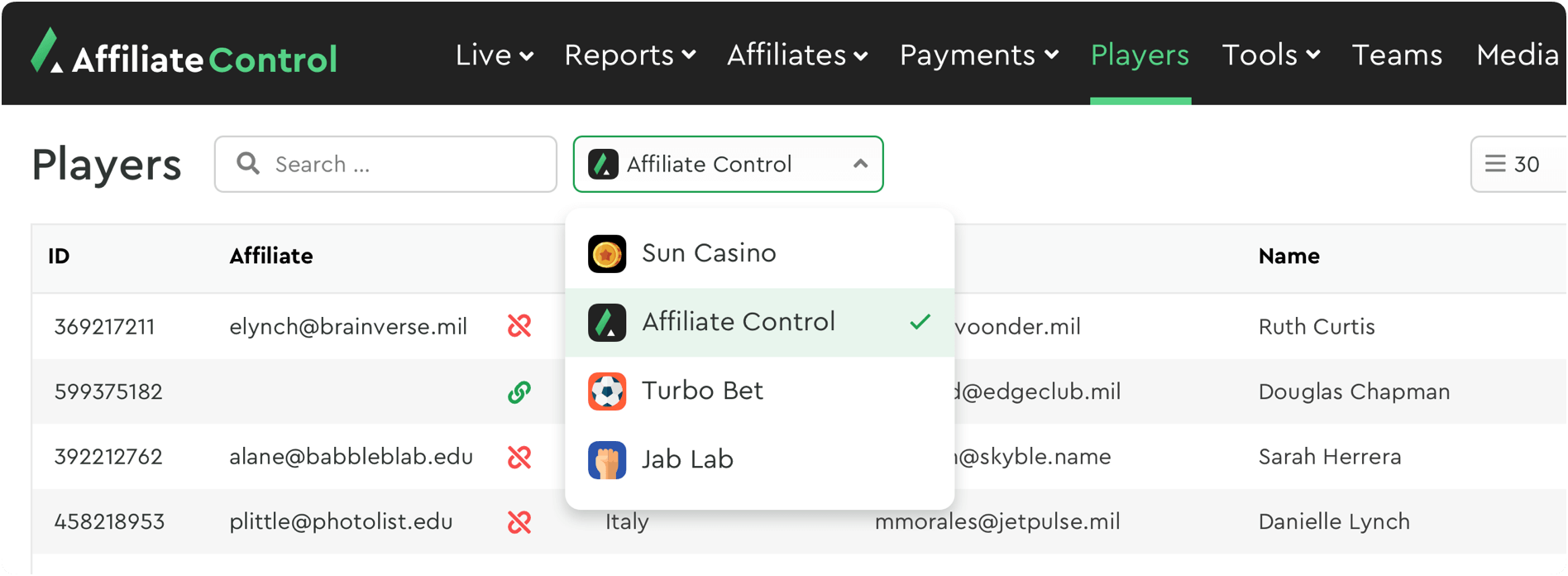 Multiple Brands Support